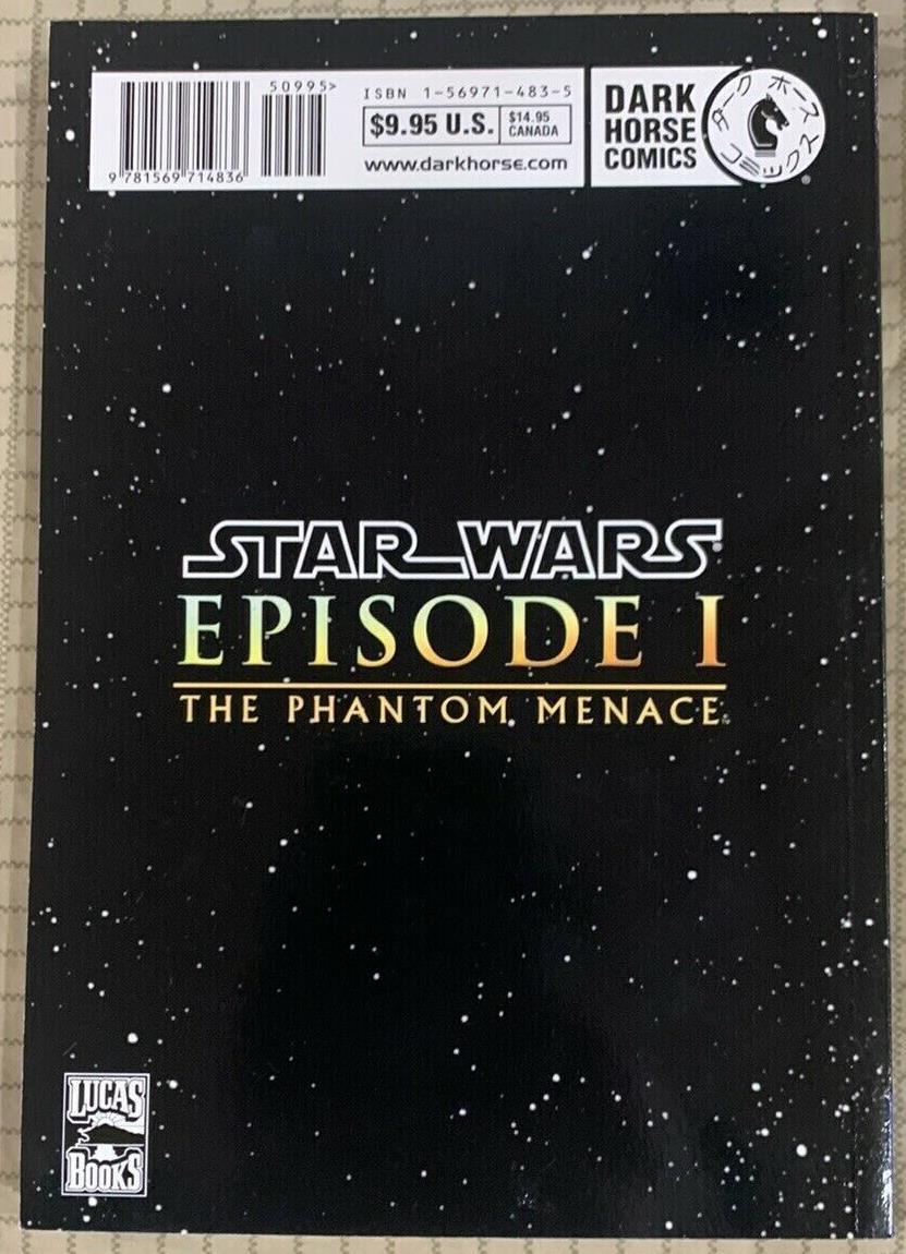 Star Wars THE PHANTOM MENACE EPISODE 1 Kia Asamiya, Manga, 1st Edition, 1999