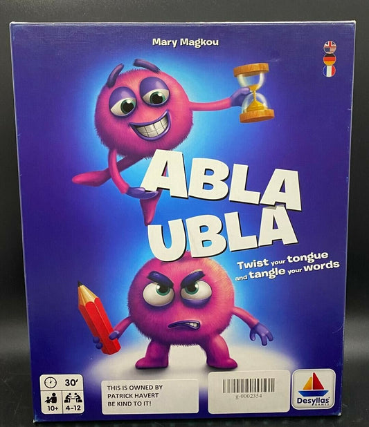 Abla Ubla Board Game Complete Free Shipping